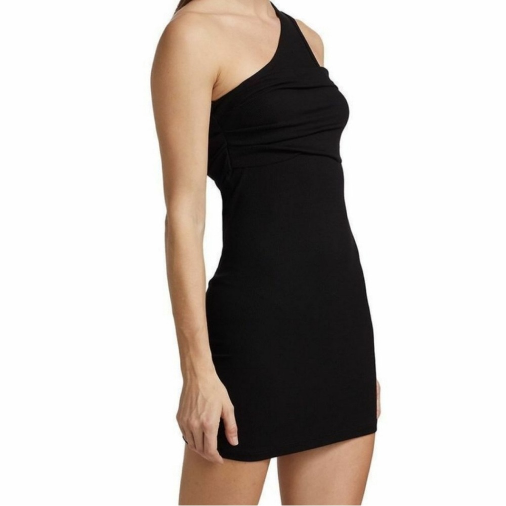 One-Shoulder Black Dress
